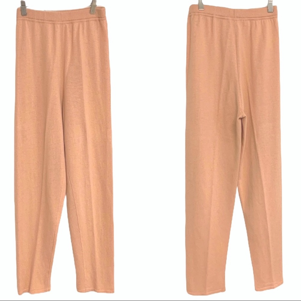 Neiman Marcus Cashmere Silk Pants Small Peach